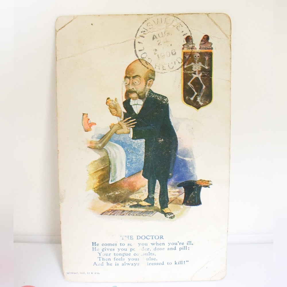 VINTAGE - "The Doctor" - 1906 Postcard - Great Collectible!